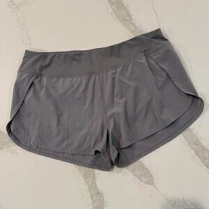 MTA Sport Activewear Pull On Running Shorts Women's XL Gray Workout Athleisure